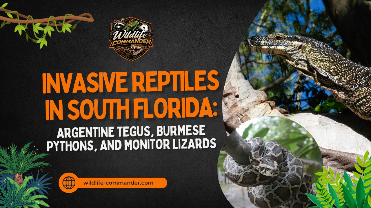 Invasive Reptiles in South Florida: Argentine Tegus, Burmese Pythons, and Monitor Lizards cover